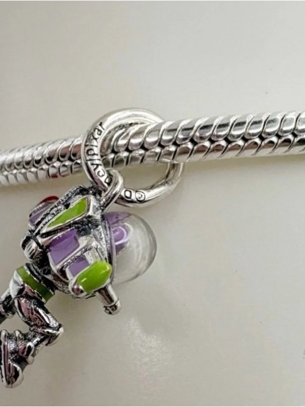 Like new Pandora Disney Pixar Toy Story Buzz Lightyear Dangle Charm Sterling Sil